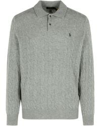 Polo Ralph Lauren - Cable-Knit Polo-Neck Sweater - Lyst