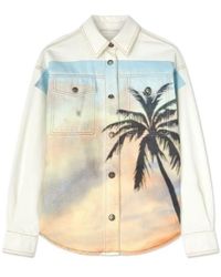 Palm Angels - Sunrise Palm Denim Overshirt - Lyst