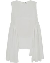Comme des Garçons - Sleeveless Flared Top - Lyst