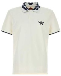 MCM - Logo Embroidered Short-Sleeved Polo Shirt - Lyst