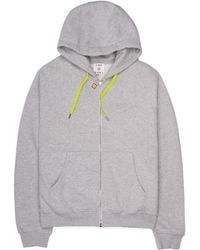 CASABLANCA - Fitted Hooded Zip-Up Sweatshirt - Lyst