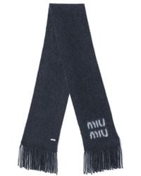 Miu Miu - Logo Scarf - Lyst