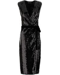 Alberta Ferretti - Embellished Wrap Dress - Lyst