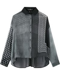 Ermanno Scervino - Patchwork-Print Silk Shirt - Lyst