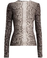 Gabriela Hearst - Crew Neck Long-Sleeved Sweater - Lyst