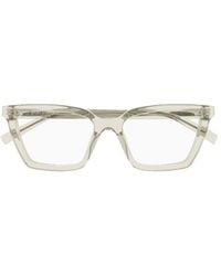 Saint Laurent - Square-Frame Glasses - Lyst