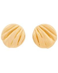 Chloé - Chloé Pleats Clip-On Earrings - Lyst