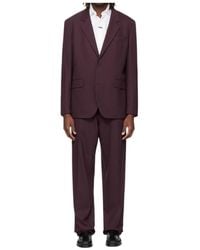 BOSS - Long-Sleeved Suit Jacket And Trousers Two-Piece Set - Lyst
