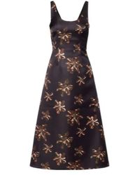 Emilia Wickstead - Tippi Floral Genzianella Midi Dress - Lyst