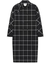 Courreges - Checked Oversized Tailored Coat - Lyst