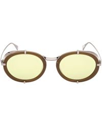 Max Mara - Oval Frame Sunglasses - Lyst
