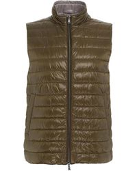Herno - High-Neck Reversible Padded Vest - Lyst