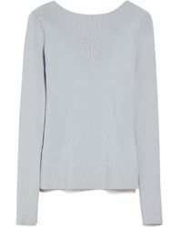 Max Mara - Long-Sleeved Rib Sweater - Lyst