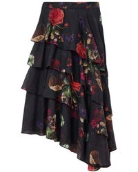 AllSaints - Caya Floral Maxi Skirt - Lyst