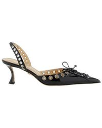Mach & Mach - Mach Mach Pointed Toe Corset Slingback Pumps - Lyst