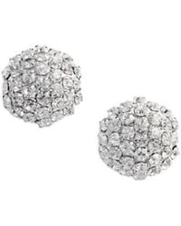Self-Portrait - Embellished Flower Earrings - Lyst