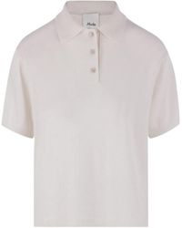 Allude - Three-Button Knitted Polo Shirt - Lyst