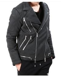 Balmain - Double Zip Biker Jacket - Lyst