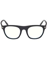 Tom Ford - Eyewear Square Frame Clip-On Glasses - Lyst