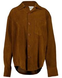 Ami Paris - Buttoned Curved Hem Overshirt - Lyst
