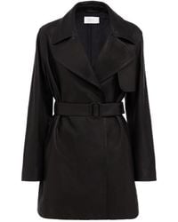 The Row - Siempre Soft Calf Leather Short Coat - Lyst