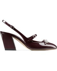 Jimmy Choo - Belinda Embellished Round Toe Pumps - Lyst