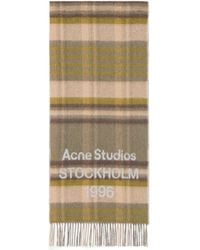 Acne Studios - Fringe Logo Scarf - Lyst
