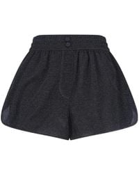 Oséree - Oséree Lumière Lurex High Waist Shorts - Lyst