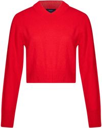 Soeur - V-Neck Cropped Knit Sweater - Lyst
