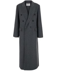 Victoria Beckham - Double-Breasted Tailored Coat - Lyst