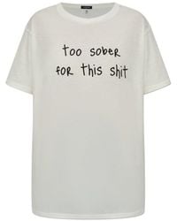 R13 - Text-Print T-Shirt - Lyst