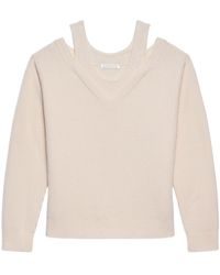 Helmut Lang - Double-Layer V-Neck Sweater - Lyst