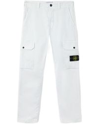 Stone Island - Logo-Patch Cargo Pants - Lyst