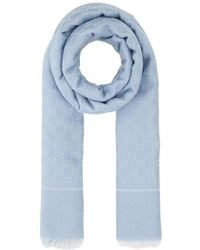 Gucci - Gg Supreme Logo Scarf - Lyst