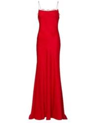 Alex Perry - Lace-Trimmed Crepe Satin Gown - Lyst