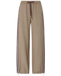 Liu Jo - Striped Wide-Leg Pants - Lyst
