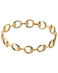Gucci - Horsebit 18K Bracelet - Lyst