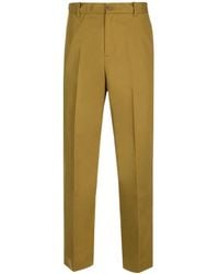 Maison Kitsuné - Maison Kitsun Logo Embroidered Straight-Leg Chinos - Lyst
