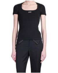 McQueen - Logo-Plaque Scoop-Neck T-Shirt - Lyst