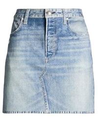 Rag & Bone - Gradient Denim Mini Skirt - Lyst