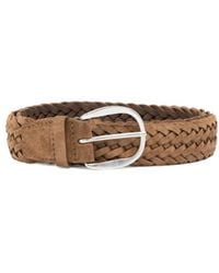 Orciani - Suede Plot Braided Belt - Lyst