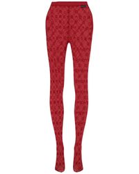 Marine Serre - All-Over Moon Printed High-Waisted Tights - Lyst