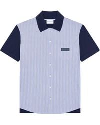 Givenchy - Paris Striped Short-Sleeved Shirt - Lyst