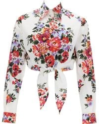 Dolce & Gabbana - Flower Bouquet-Printed Shirt - Lyst