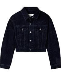 Agolde - Radley Cropped Cotton-Blend Velvet Jacket - Lyst