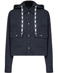 Moncler - Drawstring Hooded Shirt Jacket - Lyst