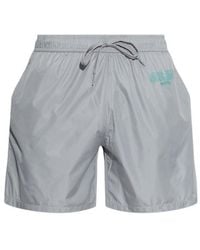 Moschino - Drawstring Swim Trunks - Lyst