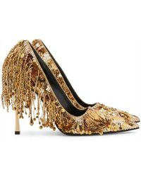 Gucci - Embroidered Bombshell Pump - Lyst