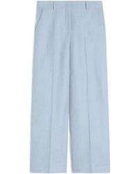 Weekend by Maxmara - Pressed-Crease Linen Trousers - Lyst