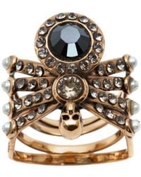 McQueen - Spider Embellished Ring - Lyst